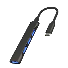 SLIM TYPE-C 3.1 USB 3.0 HUB, 4 PORT ULTRA SPEED